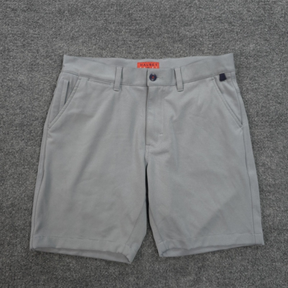 Halsey Shorts Mens 31 Gray Microstripe Breakwater Sport Performance Golf Sports